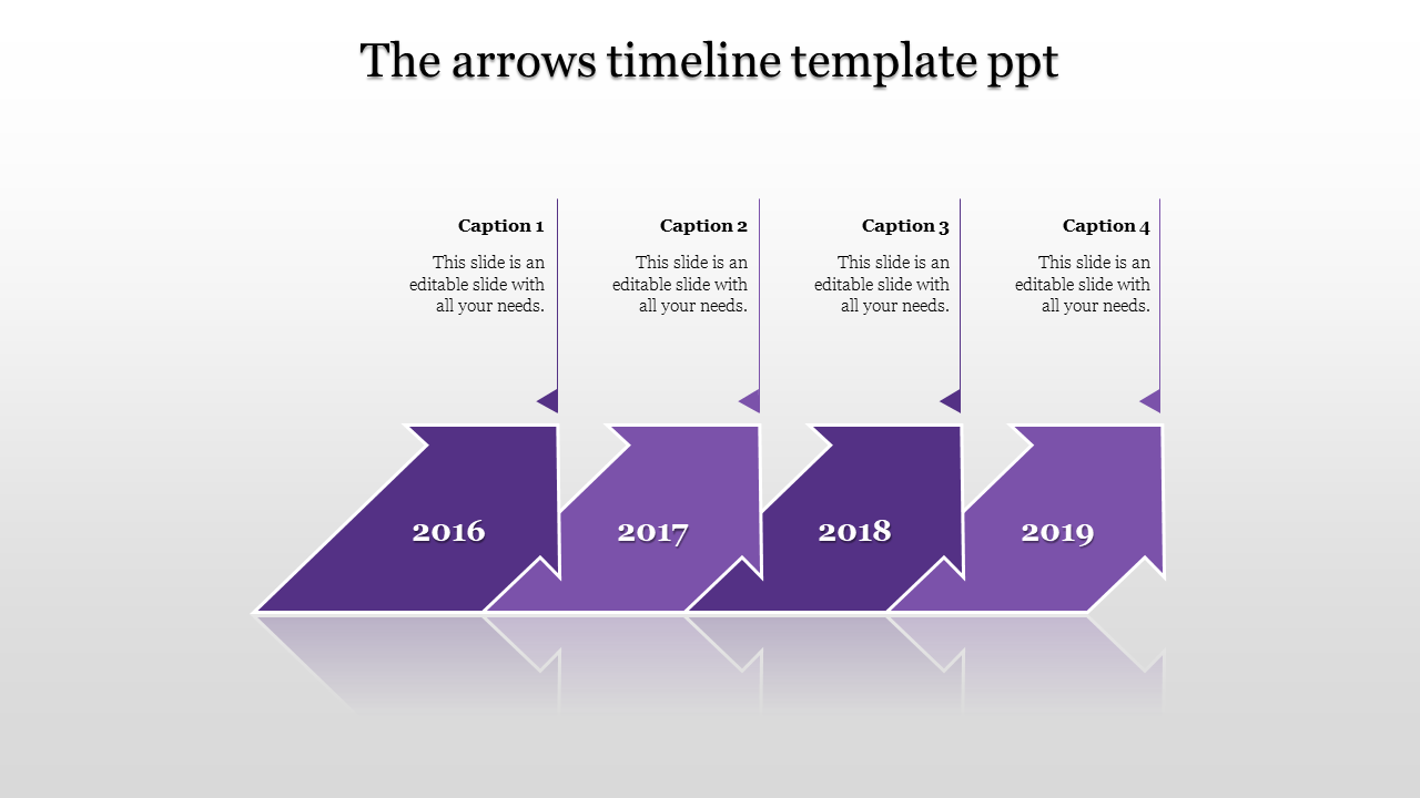 timeline template ppt-4-Purple